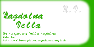 magdolna vella business card